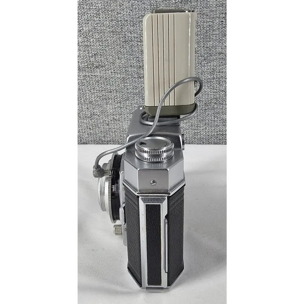 AGFA KARAT IV 35MM CAMERA - SOLINAR 50MM F/2.8 LENS + OPTIMA BLITZ FLASH VINTAGE